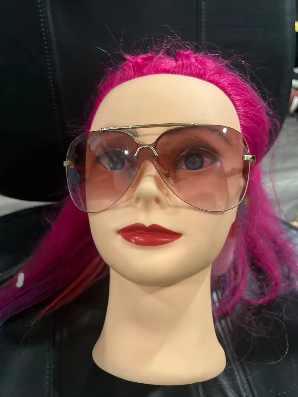 Aviator Gradient Sunglasses in gold frame - Unbranded